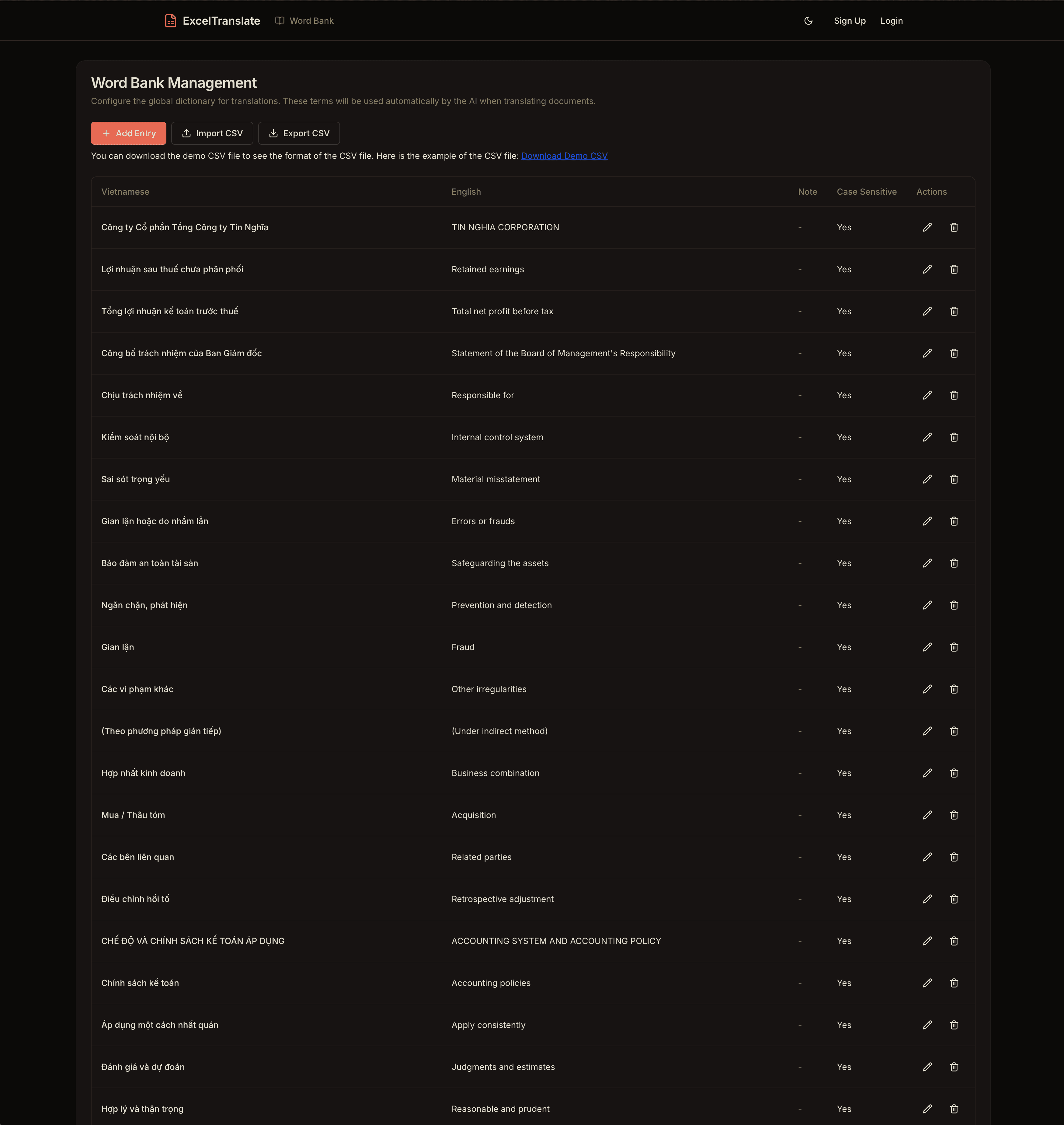 Excel Translate - AI-Powered Document Translation System screenshot 3